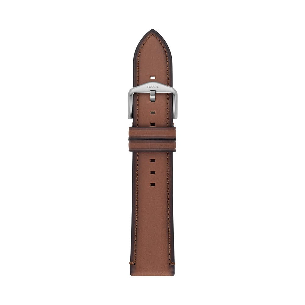 FOSSIL Litehide Men's Leather Bracelet, 22 mm, Light Brown, 22 mm, Casual