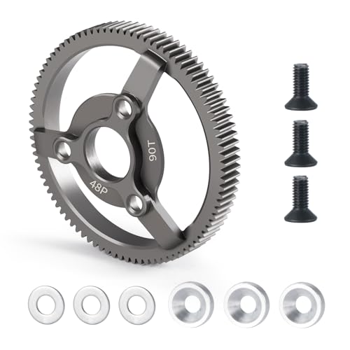 BRKRC Metal Spur Gear 48P 74T 76T 83T 86T 90T Transmission