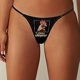 Chicken Whisperer Funny Chicken Lover Women's G-String Sexy Thong Stretch T-Back Printed Underwear Panties