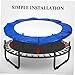 Happyyami Trampoline Replacement Pad Safety Edge Cover Pad for Round Jumping Bed Protective Padding
