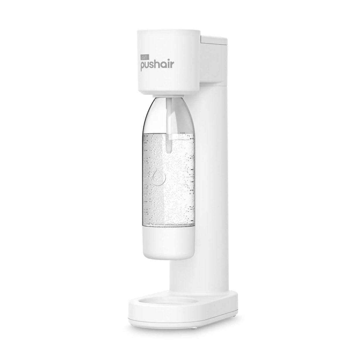 Saturateur d'eau PUSHAIR Dafi siphon blanc + cartouche CO2 + bouteille 0,7 - Eau gazeuse idéale dans votre cuisine, simplicité et fonctionnalité