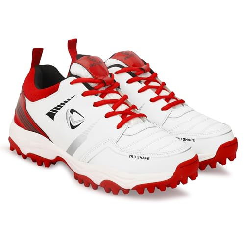 Image of PRO KVH Lightweight Cricket Shoes for Men | Rubber Spikes | Water-Resistant | All-Round Performance Footwear for Outdoor and Field Sports