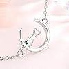 Belons Bracelet à breloques chat en argent sterling 925 pour femmes et enfants, chaîne réglable, 7 48 inch, Argent sterling 925 #4