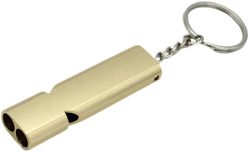balacoo Pigeon Supplies Bird Whistle- Pet Training Whistle Parrot Whistle with Chain Double Tube No Built- in Pea for Parrot Pet Bird Dog Training Random Color Survival Gear