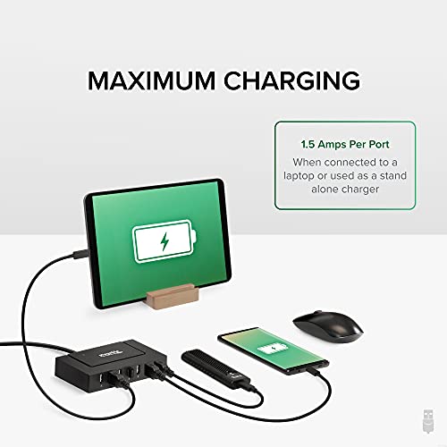 7 Port Usb Hub - Plugable Usb Charging Station For Multiple Devices And Usb 2.0 Data Transfer With A 60W Power Adapter #TOP3