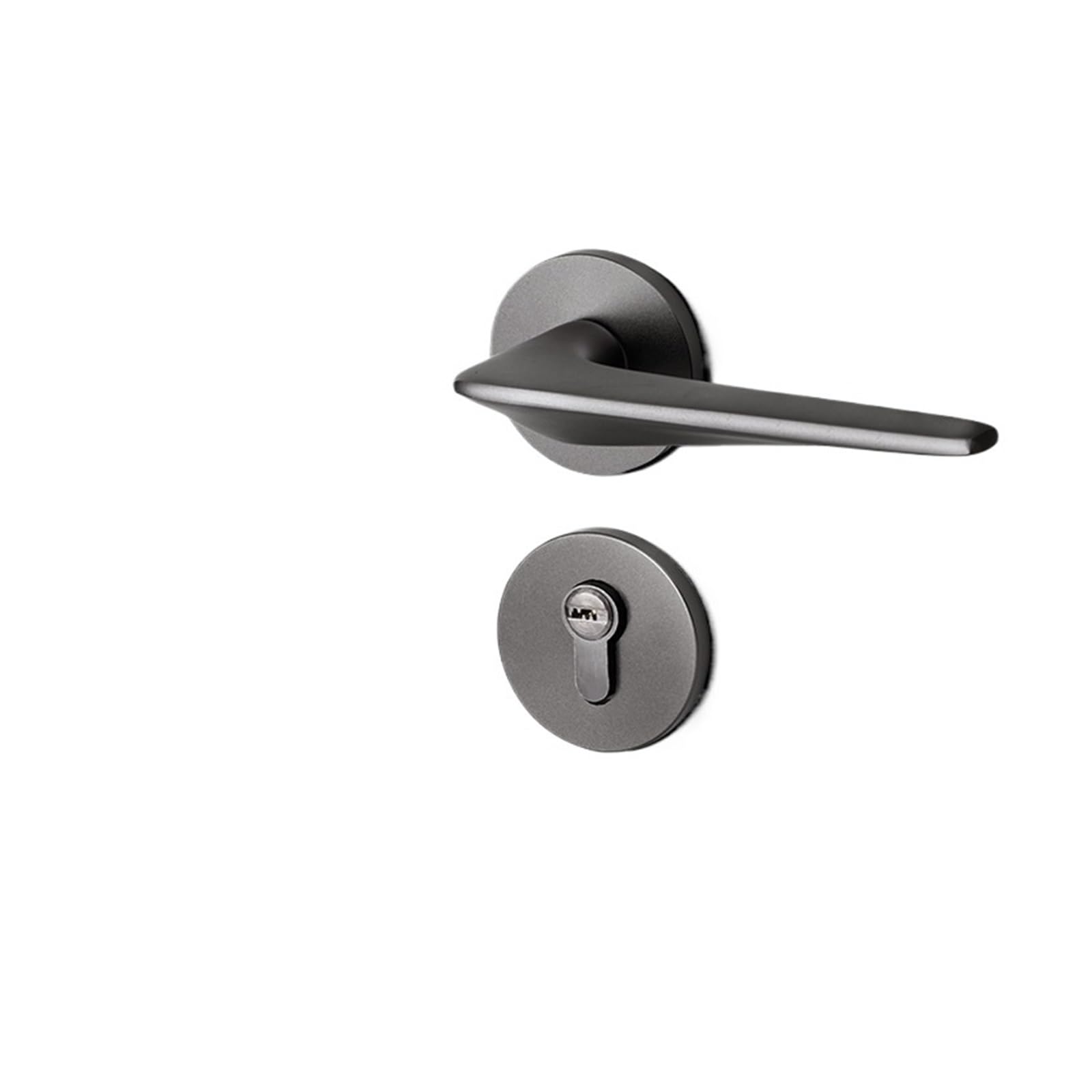 NYRXRYTCA Gray Door Lock Indoor Bedroom Door Lock Bathroom Wooden Door Handle Simple Split Lock Magnetic Silent Lock(B magnetic silent)
