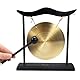 Feng Shui Messing-Gong Desktop Zen Art for Fortune + Gratis Red String Armband