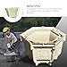 BESPORTBLE Concrete Planter Molds: Hexagon Shape Succulent Planter Mould Cement Clay Bonsai Pot Mold for Flower Pot Making, 10.92 * 9inch