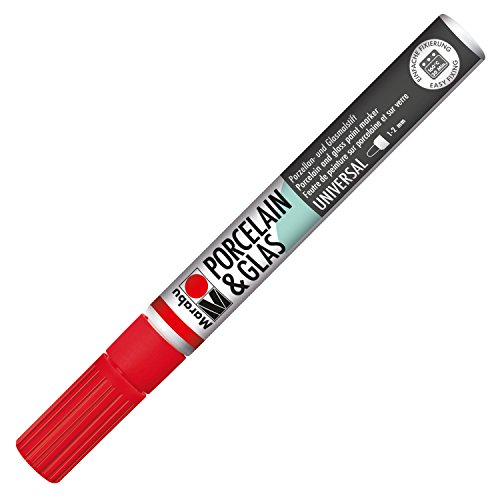 Marabu Pintura para Porcelana y Cristal, Punta Universal y de 1 a 2 mm
