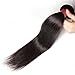 UNice Hair Icenu Series 8A Brazilian Straight Virgin Hair 1 Bundle Unprocessed Human Hair Extensions Weave Natural Color (30, #1B color)