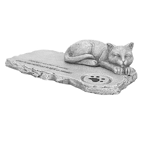 VERDANVERSE Tombale Décorative pour Chat Stèle Commémorative Résistante Aux Intempéries pour Jardin Porche Et Intérieur Souvenir De Animal