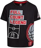 Pro Athlete Boys T Shirts - Soft Cotton Blend Short Sleeve Graphic Tees for Athleisure - Casual Boys Athletic Shirts (8-16), Size 8, Black Basketball Legend