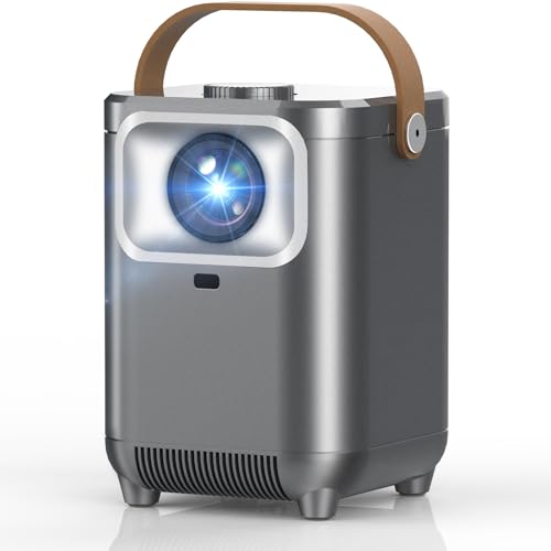 【Electric Focus & Auto Keystone】TMY Portable Projector with WiFi and Bluetooth, 1080P Projector...