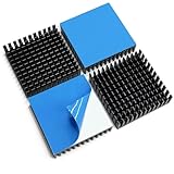 4PCS 40mm Aluminum Heatsink 40x40x11mm + Thermal Conductive Adhesive Tape, Heat Sink Radiator Cooler Cooling...