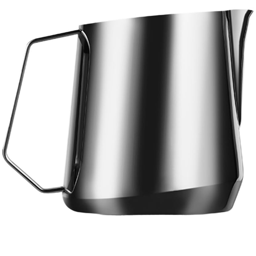 Milchaufschäumer Krug 600ml Milchaufschäumkrug Dampfkrüge for Kaffee/Cappuccino/Latte Art Kaffeezubehör(Glossy-400ml)