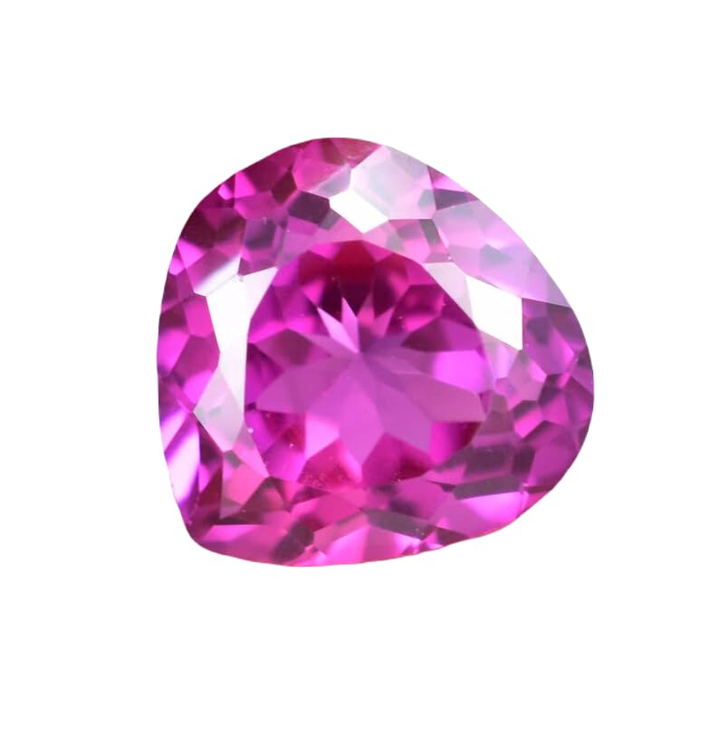 Saphir rose naturel en cœur 13mm pour création de bijoux DIY GH_NAT_11270