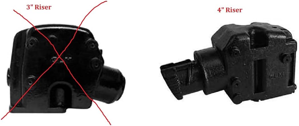 Mercruiser 330 340 MIE Chevy Marine 454 7.4 7.4L GLM Exhaust Manifolds+4" Risers