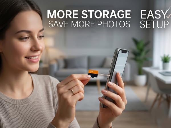 Image of 8GB microSDXC Memory Card Class 10, V30 | 20MB /s Read, 10MB /s Write Speed | Compitable with Smartphones, Camera, CCTV | Drop Protection | Memory Card