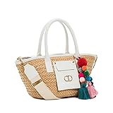  Twinset Milano Bolso TWIN-SET Mujer Blanco-Beige - 221TD8051-07055, Blanco-beige