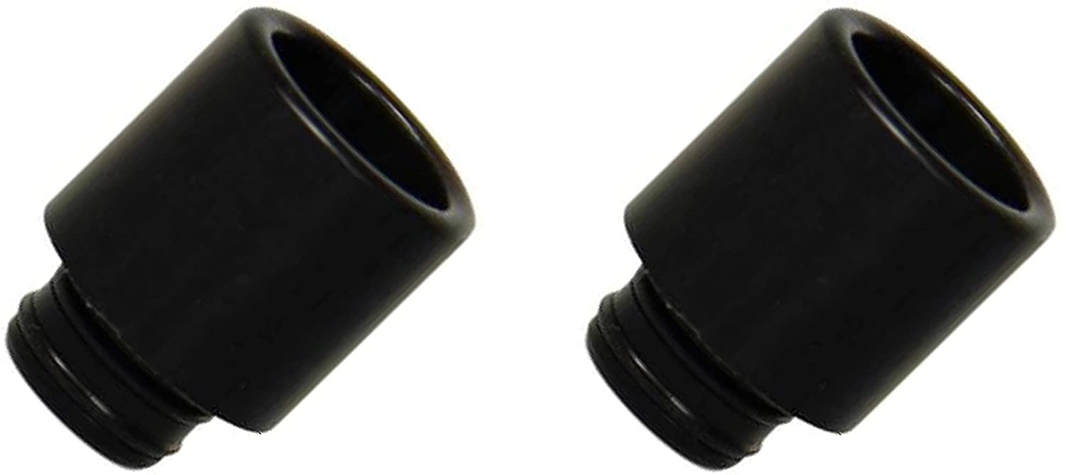 2 x 510 Drip Tips Wide Bore Basic Black Drip Tip for SMOK TFV8 Baby Tank Alien AL85 Vaperesso NRG Crown 5 Nautilus Vape Tank Mouth Piece- No Nicotine