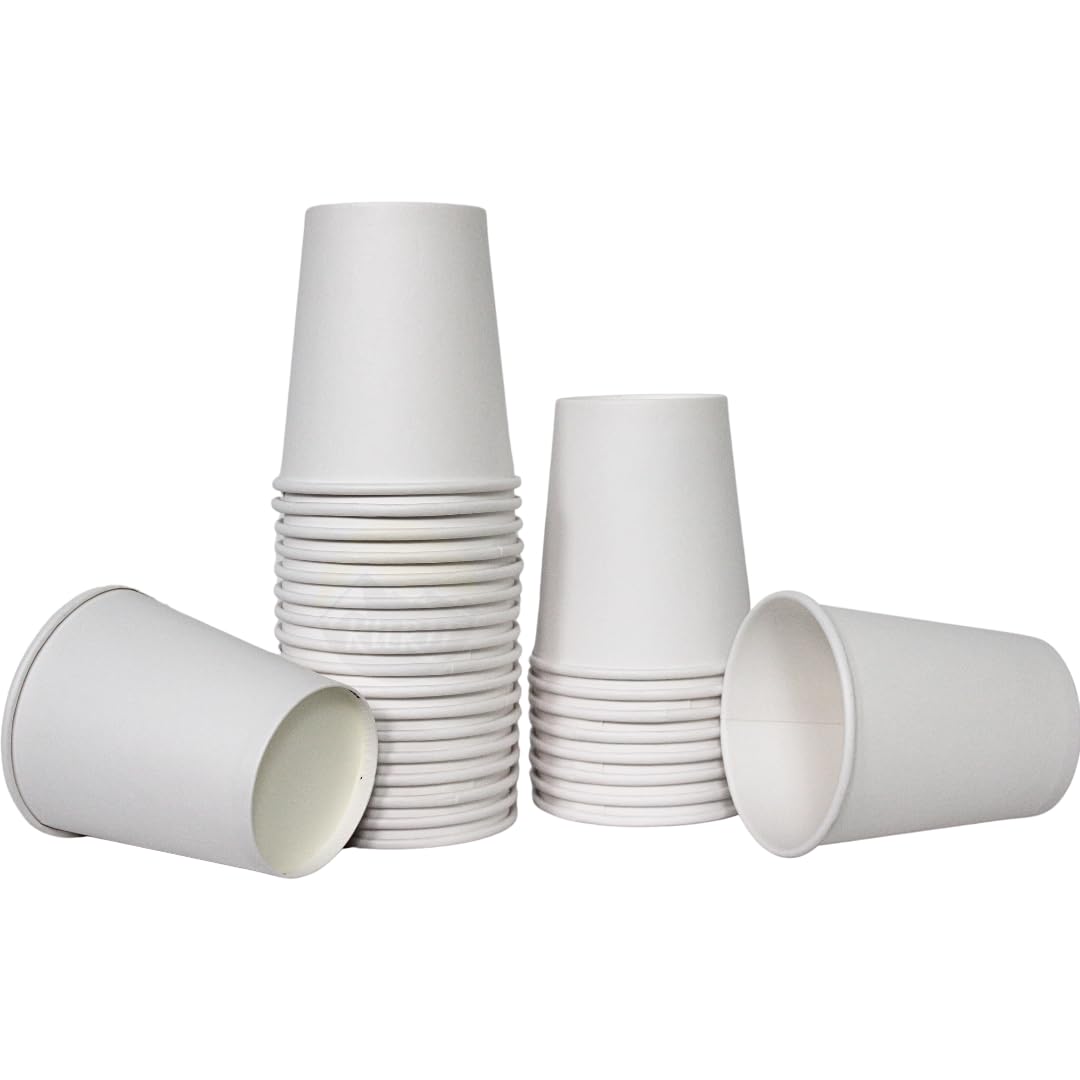 KURTT - Kaffeetassen to go - Kaffeebecher Pappe - 8oz/200ml - 1000 Stück - Weiß - Trinkbecher - Kaffeebecher - Pappbecher - Einwegbecher - Pappbecher - Pappbecher - Pappbecher - Pappbecher