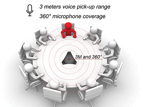 Matosio Octopus konferenzlautsprecher mit mikrofon, USB Lautsprecher und omnidirektionales Mikrofon, kristallklarer Klang, Plug-and-Play, für Besprechungsräume oder Home Office