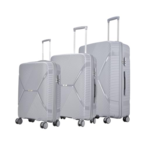 Image of VIP Engage Check-in Set - (56+66+76cms) for Travel (SO3, Light Grey)