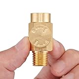 Minimprover 2 Pack Brass In-Line Air Flow Regulator Valve 1/4' NPT Male x 1/4' NPT Female Fitting...