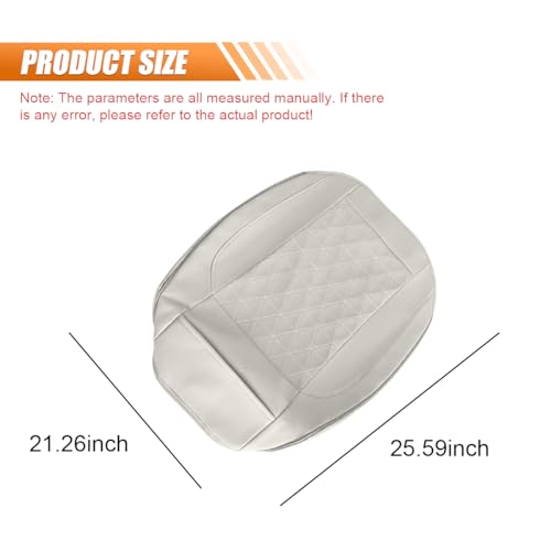 Image of Luxury Faux Leather Car Seat Cover, Car Seats Cushion, Grey