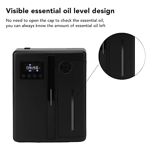 Topiky Machine à Air Parfumée Bluetooth Améliorée, Diffuseur D'huiles Essentielles à Atomisation Intelligente, Professionnel, Noir