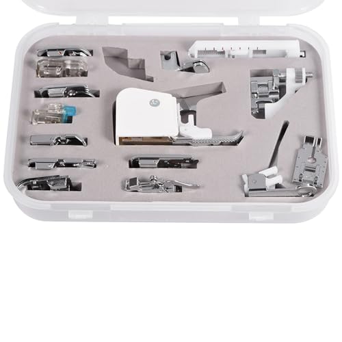 Kit 15 piezas pies prensatelas para máquina de coser miniatura 6