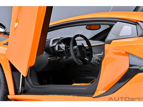 Lambo SVJ Arancio Atlas Pearl Orange Autoart Modelo a Escala 1:18 miniatura 3