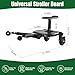 Universal Stroller Board with Detachable Seat, 2 in 1 Sit & Stand Buggy Board for Most Strollers, Stroller Attachment Board for Toddler to Ride, Holds Children Up to 55LBS