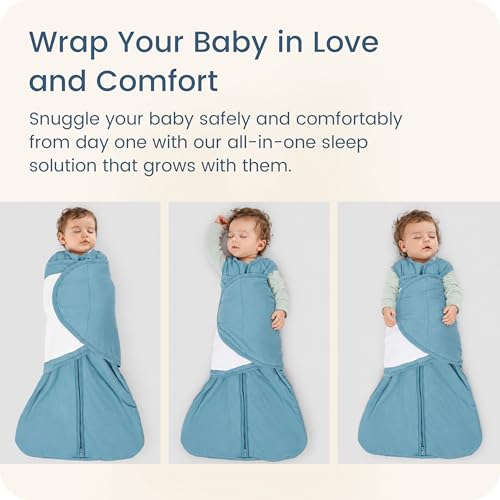 Image of Newborns Swaddle Sleep Sack 0-3 Months, 1.0 TOG Baby Blanket for Newborns, Soft Sleeping Bag for Infants