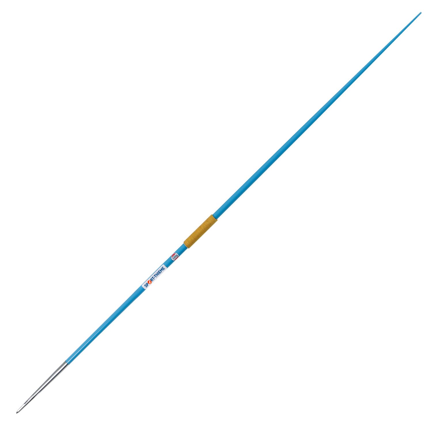 Sport-Thieme Trainingsspeer Club | Verschiedene Gewichte | Aluminium | Ausgezeichnete Flugeigenschaften | Trainingsspeer | Blau-Gelb