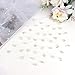 YISSION 40 Pcs Mini Flower Hair Clips - Cute Rhinestone & Pearl Hair Pins - Decorative Butterfly Hair Clips - White - Wedding & Bridal Hair Accessories for Girls & Women