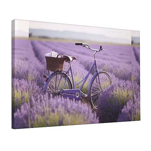 Toile vélo de terrain lavande pour une ambiance provençale relaxante dans votre chambre
