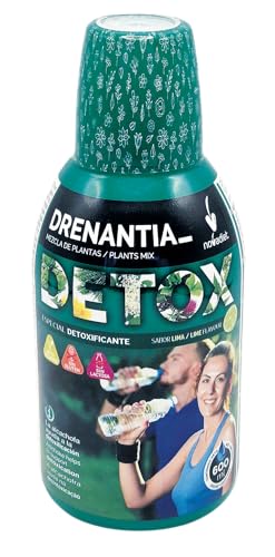 Novadiet - DRENANTIA DETOX con Alcachofera, Diente de León, Chlorella, Saúco, Cola de Caballo y Ortiga Verde - Complemento Alimenticio para la Detoxificación y Eliminación de Líquidos - Envase 600 ml