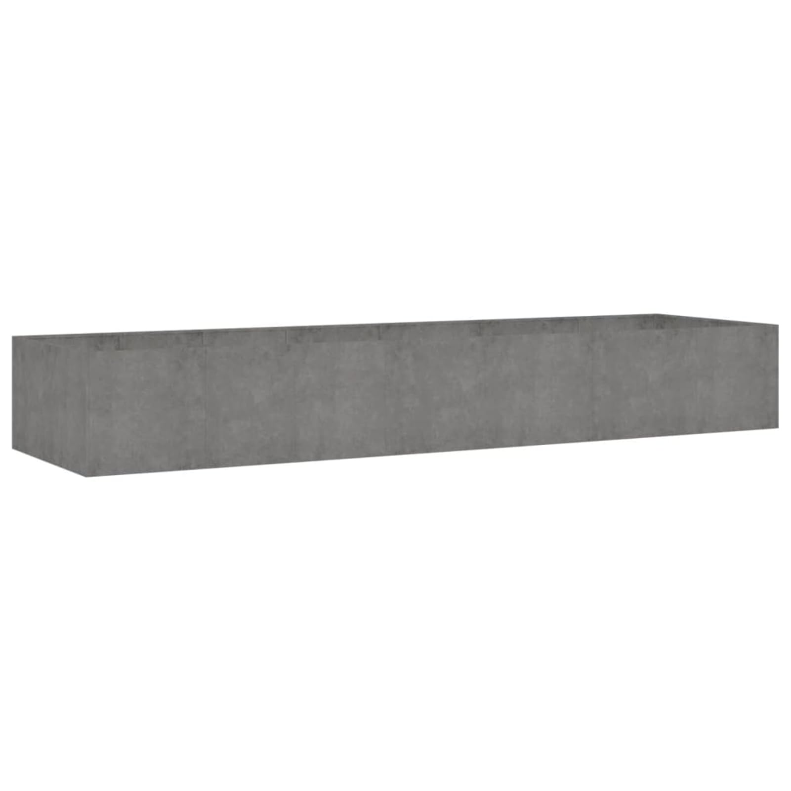 Gecheer Fioriera Rialzata da Giardino, vaso in acciaio corten 280x80x40 cm per piante da esterno, giardino, balcone, patio, decorazione outdoor, orto rialzato