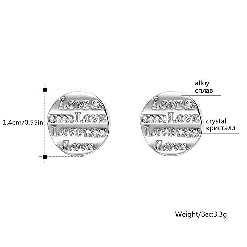Orecchini a perno da donna, ipoallergenici