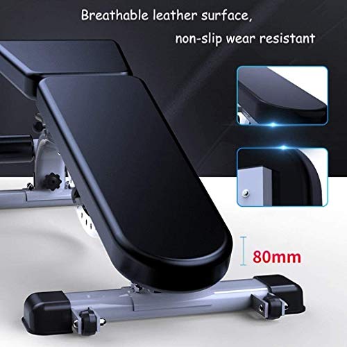 Timtools Weight Bench Adjustable Workout Bench - Professional Commercial Dumbbell Bench Marcy Exercise Utility Bench for Upright, Incline, Decline, and Flat Exercise