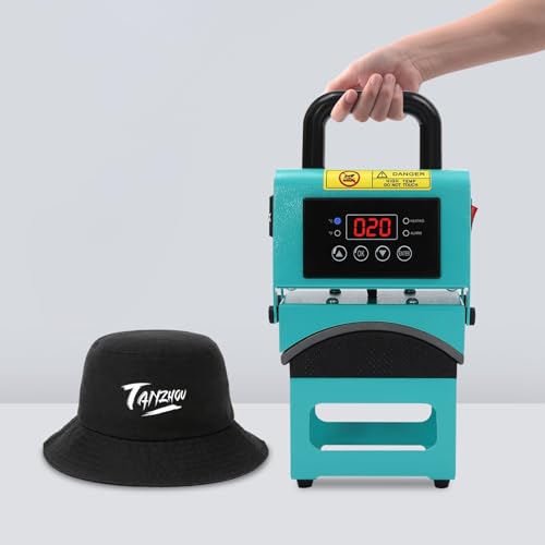 Prensa térmica portátil para gorras 350W miniatura 7