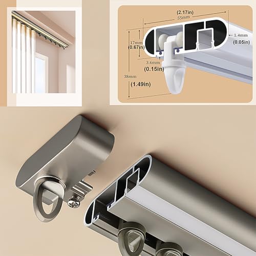 Track de aluminio regulable con luz de 2.2 m: la solución para tu dormitorio 4