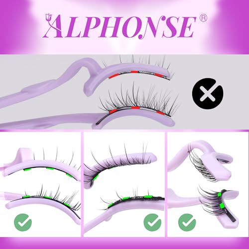 Alphonse Magnetic Eyelashes Without Eyeliner Reusable Magnetic Lashes With Applicator Manga False Eyelashes Natural Look No Glue Needed Pestañas Postizas Magneticas By Alphonse thumb #6