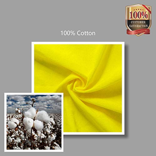 Image of TOPDesign 12-Pack Economical 16 inchx15 inch Yellow Cotton Tote Bag, Lightweight Medium Reusable Grocery Shopping Cloth Bags, Suitable for DIY, Advertising, Promotion, Gift, Activity