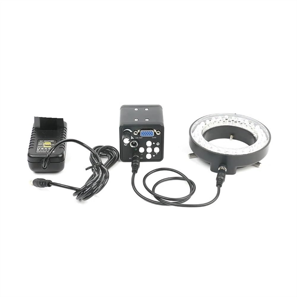 Accessori per microscopio da laboratorio 1080P VGA Elettronico Digitale Video Microscopio Industriale Macchina Fotografica Regolabile HA CONDOTTO LA Luce 130X C mount Obiettivo for Il Telefono PCB Sal