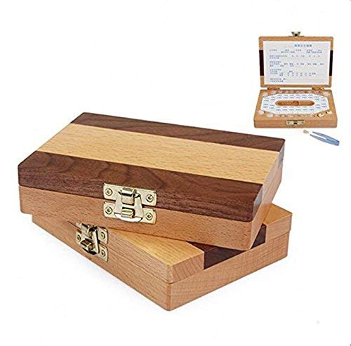 Baby Teeth Box Preservation Lanugo Collection Box Green Creative Wood Personality Commemorative Gift