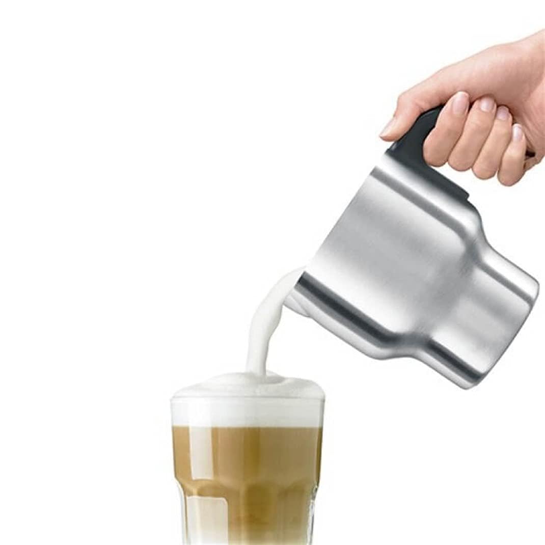 Sage The Milk Cafe, Mousseur à Lait pour Latte, Acier Inoxydable Brossé | Chauffage Par Induction, Arrêt Automatique, Jusqu'à 3 Tasses, Cruche Au Lave-Vaisselle; Bouchon Doseur et Boissons Crémeuses