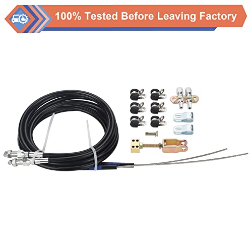 Zonfant Universal Parking Brake Emergency Brake Cable Complete Kit, Replace#330-9371 140-14415-R #TOP3