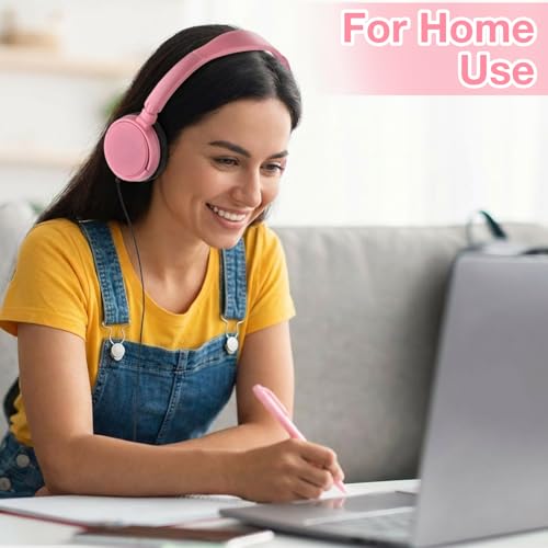 Image of Yunsailing 18 Pack Classroom Headphones Bulk, Wired Headphones,Pink